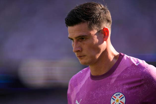 June 29, 2026, Foxborough, Massachusetts, United States: Orlando Gill of Paraguay looks on during the FIFA World Cup, WM, Weltmeisterschaft, Fussball 2026 Round Of 32 match between Germany and Paraguay at Boston Stadium on June 29, 2026 in Foxborough, Massachusetts. Germany V Paraguay: Round Of 32 - FIFA World Cup 2026  - ZUMAa181 20260629_zaa_a181_032 Copyright: xJosexBretonx