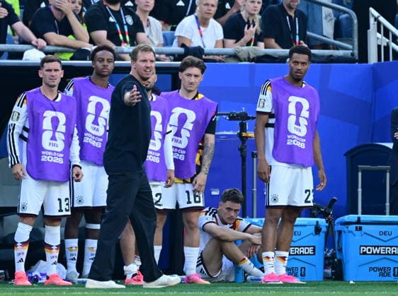 Germany v Paraguay - FIFA World Cup, WM, Weltmeisterschaft, Fussball 2026 - Round of 32 FOXBOROUGH, USA - JUNE 29: Julian Nagelsmann head coach of Germany gestures during the 2026 FIFA World Cup Round of 32 match between Germany and Paraguay at Boston Stadium (Gillette Stadium) in Foxborough, Massachusetts, United States on June 29, 2026. Abdulhamid Hosbas Anadolu Massachusetts United States. Editorial use only. Please get in touch for any other usage.  Copyright: x2026xAnadoluxAbdulhamidxHosbasx