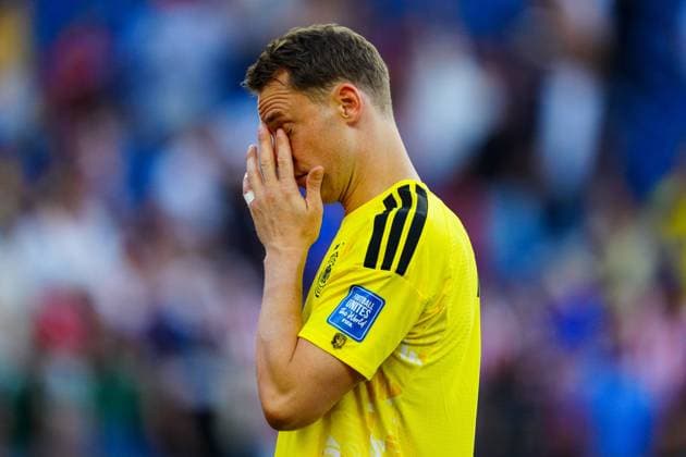 Manuel Neuer of Germany dejected at full time after defeat to Paraguay in a penalty shootout Germany v Paraguay, 2026 FIFA World Cup, WM, Weltmeisterschaft, Fussball Round of 32, Football, Boston Stadium, Foxborough, Massachusetts, USA - 29 Jun 2026Foxborough Boston Stadium Massachusetts (MA) United States of America  Copyright: xJavierxGarcia Shutterstockx 16969211cs