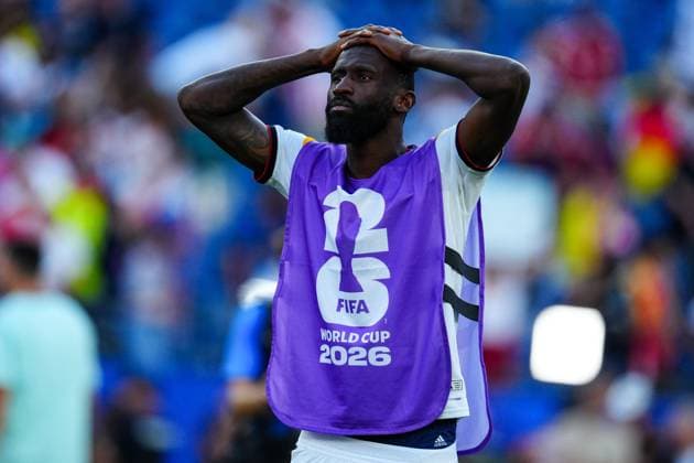 Antonio Rüdiger of Germany dejected at full time after defeat to Paraguay in a penalty shootout Germany v Paraguay, 2026 FIFA World Cup, WM, Weltmeisterschaft, Fussball Round of 32, Football, Boston Stadium, Foxborough, Massachusetts, USA - 29 Jun 2026Foxborough Boston Stadium Massachusetts (MA) United States of America  Copyright: xJavierxGarcia Shutterstockx 16969211cu