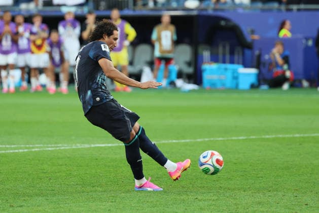 Germany v Paraguay: Round Of 32 - FIFA World Cup, WM, Weltmeisterschaft, Fussball 2026 Jose Canale of Paraguay scores winning penalty during the FIFA World Cup 2026 Round Of 32 match between Germany and Paraguay at Boston Stadium on June 29, 2026 in Foxborough, Massachusetts. Foxborough Boston Stadium MA United States Copyright: xAllstarxPicturexLibraryxLtdx