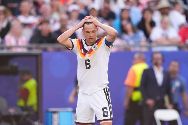 Germany v Paraguay: Round Of 32 - FIFA World Cup, WM, Weltmeisterschaft, Fussball 2026 Joshua Kimmich of Germany reacts during the FIFA World Cup 2026 Round Of 32 match between Germany and Paraguay at Boston Stadium on June 29, 2026 in Foxborough, Massachusetts. Foxborough MA United States  Copyright: xJosexBretonx originalFilename:bretonhernandez-germanyv260629_npYdx.jpg