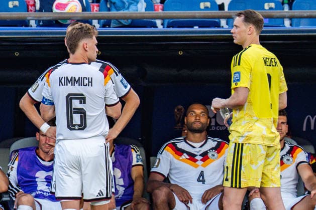 FIFA Fussball Weltmeisterschaft 2026, Sechszehntelfinale, Deutschland vs. Paraguay, 29.06.2026, Boston Stadium Alexander Nübel (Deutschland) Leroy Sane (Deutschland) Nadiem Amiri (Deutschland) Joshua Kimmich (Deutschland) Jonathan Tah (Deutschland) Malick Thiaw (Deutschland) Manuel Neuer (Deutschland) Leon Goretzka (Deutschland) Deniz Undav (Deutschland) *** 2026 FIFA World Cup, Round of 32, Germany vs. Paraguay, June 29, 2026, Boston Stadium Alexander Nübel Germany Leroy Sané Germany Nadiem Amiri Germany Joshua Kimmich Germany Jonathan Tah Germany Malick Thiaw Germany Manuel Neuer Germany Leon Goretzka Germany Deniz Undav Germany Copyright: xBahhoxKarax