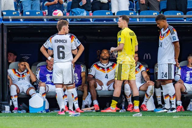 FIFA Fussball Weltmeisterschaft 2026, Sechszehntelfinale, Deutschland vs. Paraguay, 29.06.2026, Boston Stadium Alexander Nübel (Deutschland) Leroy Sane (Deutschland) Nadiem Amiri (Deutschland) Joshua Kimmich (Deutschland) Jonathan Tah (Deutschland) Malick Thiaw (Deutschland) Manuel Neuer (Deutschland) Leon Goretzka (Deutschland) Deniz Undav (Deutschland) *** 2026 FIFA World Cup, Round of 32, Germany vs. Paraguay, June 29, 2026, Boston Stadium Alexander Nübel Germany Leroy Sané Germany Nadiem Amiri Germany Joshua Kimmich Germany Jonathan Tah Germany Malick Thiaw Germany Manuel Neuer Germany Leon Goretzka Germany Deniz Undav Germany Copyright: xBahhoxKarax