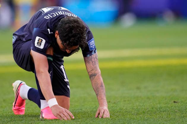 June 29, 2026, Foxborough, Massachusetts, United States: Mauricio of Paraguay celebrates his goal in the penalty shoot-out during the FIFA World Cup, WM, Weltmeisterschaft, Fussball 2026 Round Of 32 match between Germany and Paraguay at Boston Stadium on June 29, 2026 in Foxborough, Massachusetts. Foxborough United States - ZUMAa181 20260629_zaa_a181_058 Copyright: xJosexBretonx