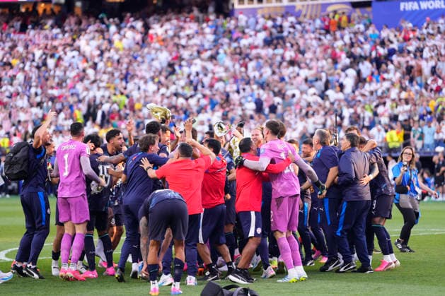 June 29, 2026, Foxborough, Massachusetts, United States: Players of Paraguay celebrate the victory during the FIFA World Cup, WM, Weltmeisterschaft, Fussball 2026 Round Of 32 match between Germany and Paraguay at Boston Stadium on June 29, 2026 in Foxborough, Massachusetts. Germany V Paraguay: Round Of 32 - FIFA World Cup 2026  - ZUMAa181 20260629_zaa_a181_061 Copyright: xJosexBretonx