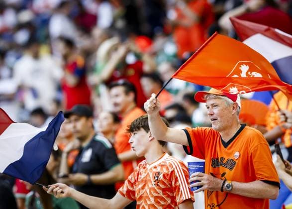 MONTERREY - Supporters of the Netherlands ahead of the 2026 FIFA World Cup, WM, Weltmeisterschaft, Fussball knockout phase match between the Netherlands and Morocco at the Monterrey Stadium on June 29, 2026, in Monterrey, Mexico. KOEN VAN WEEL ANP FIFA World Cup 2026 - round of 32 2026 xVIxANPxSportx xxANPxIVx 562411006 originalFilename: 562411006.jpg