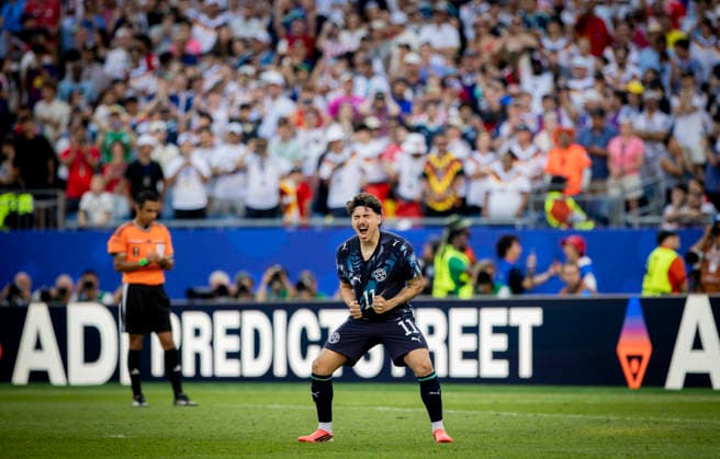 Boston, USA 29th Jun 2026. Goal celebration: Mauricio (PAR) Germany - Paraguay World Cup Deutschland - Paraguay 29.06.2026 *** Boston, USA, June 29, 2026 Goal celebration Mauricio PAR Germany Paraguay World Cup Germany Paraguay June 29, 2026