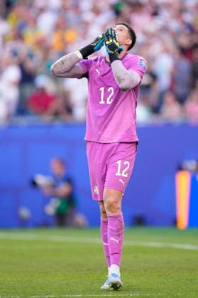 Germany v Paraguay: Round Of 32 - FIFA World Cup, WM, Weltmeisterschaft, Fussball 2026 Orlando Gill of Paraguay celebrates after saving a penalty during the penalty shootout during the FIFA World Cup 2026 Round Of 32 match between Germany and Paraguay at Boston Stadium on June 29, 2026 in Foxborough, Massachusetts. Foxborough MA United States  Copyright: xJosexBretonx originalFilename:bretonhernandez-germanyv260629_nphvX.jpg