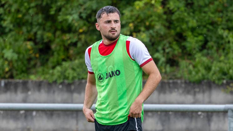 Trainingsstart bei den Würzburger Kickers, am 29.6.2026, KRE-Sportpark, Sieboldshöhe. Im Bild: Kristijan Taseski *** Start of training with the Würzburger Kickers on June 29, 2026, at KRE Sportpark, Sieboldshöhe. Pictured: Kristijan Taseski Copyright: HMBxMedia xHeikoxBecker