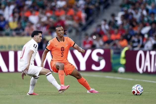 MONTERREY - (lr) Brahim Diaz of Morocco, Nathan Ake of the Netherlands during the 2026 FIFA World Cup, WM, Weltmeisterschaft, Fussball knockout phase match between the Netherlands and Morocco at the Monterrey Stadium on June 29, 2026, in Monterrey, Mexico. ROBIN VAN LONKHUIJSEN ANP FIFA World Cup 2026 - round of 32 2026 xVIxANPxSportx xxANPxIVx 562413298 originalFilename: 562413298.jpg