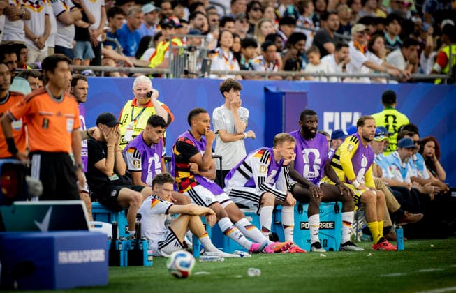 Boston, USA 29th Jun 2026. Pascal Gross (GER) Felix Nmecha (GER) Aleksandar Pavlovic (GER) Florian Wirtz (GER) Jamie Leweling (GER) Maximilian Beier (GER) Antonio Ruediger (GER) Oliver Baumann (GER) Germany - Paraguay World Cup Deutschland - Paraguay 29.06.2026 *** Boston, USA, June 29, 2026 Pascal Gross (GER) Felix Nmecha (GER) Aleksandar Pavlovic (GER) Florian Wirtz (GER) Jamie Leweling (GER) Maximilian Beier (GER) Antonio Ruediger (GER) Oliver Baumann (GER) Germany Paraguay World Cup Germany Paraguay June 29, 2026