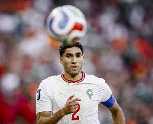 MONTERREY - Achraf Hakimi of Morocco during the 2026 FIFA World Cup, WM, Weltmeisterschaft, Fussball knockout phase match between the Netherlands and Morocco at the Monterrey Stadium on June 29, 2026, in Monterrey, Mexico. KOEN VAN WEEL ANP FIFA World Cup 2026 - round of 32 2026 xVIxANPxSportx xxANPxIVx 562414709 originalFilename: 562414709.jpg