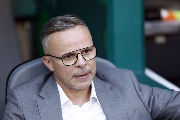 MONTERREY - Morocco coach Mohamed Ouahbi during the 2026 FIFA World Cup, WM, Weltmeisterschaft, Fussball knockout phase match between the Netherlands and Morocco at the Monterrey Stadium on June 29, 2026, in Monterrey, Mexico. ROBIN VAN LONKHUIJSEN ANP FIFA World Cup 2026 - round of 32 2026 xVIxANPxSportx xxANPxIVx 562415062 originalFilename: 562415062.jpg
