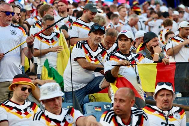 FOXBOROUGH, MASSACHUSETTS - JUNE 29: Fans cheer up during the FIFA World Cup, WM, Weltmeisterschaft, Fussball 2026 Round of 32 match between Germany and Paraguay at Boston Stadium on June 29, 2026 in Foxborough, Massachusetts.  Copyright: xVCGx 111651322453