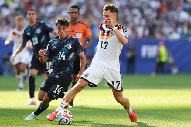 FOXBOROUGH, MASSACHUSETTS - JUNE 29: Florian Wirtz of Germany competes for the ball during the FIFA World Cup, WM, Weltmeisterschaft, Fussball 2026 Round of 32 match between Germany and Paraguay at Boston Stadium on June 29, 2026 in Foxborough, Massachusetts.  Copyright: xWuxZhizhaox 111651327758