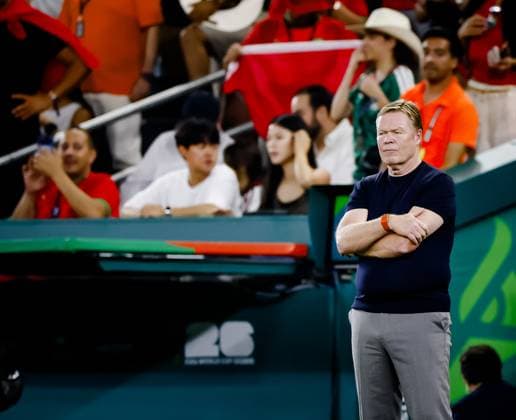 MONTERREY - Netherlands coach Ronald Koeman is disappointed with the 1-1 draw during the 2026 FIFA World Cup, WM, Weltmeisterschaft, Fussball knockout phase match between the Netherlands and Morocco at the Monterrey Stadium on June 29, 2026, in Monterrey, Mexico. KOEN VAN WEEL ANP FIFA World Cup 2026 - round of 32 2026 xVIxANPxSportx xxANPxIVx 562420201 originalFilename: 562420201.jpg