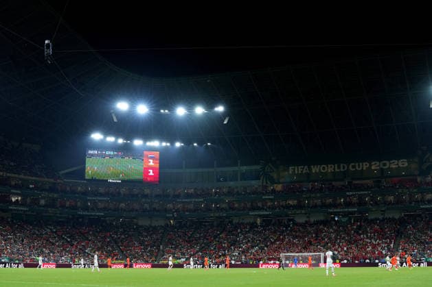 2026-06-29 Netherlands v Morocco - Round Of 32 - FIFA World Cup, WM, Weltmeisterschaft, Fussball 2026 GUADALUPE, MEXICO - FEBRUARY 1: General interior overview during the Round Of 32 - FIFA World Cup 2026 match between Netherlands and Morocco at Monterrey Stadium on February 1, 2026 in Guadalupe, Nuevo Leon. (Photo by BSR Agency) Guadalupe Mexico Content not available for redistribution in The Netherlands directly or indirectly through any third parties. Copyright: xBSRxAgencyx