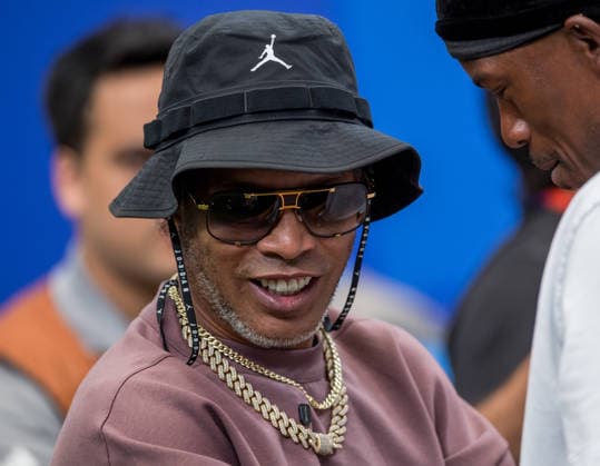 June 29, 2026: Former Brazil player Ronaldinho prior to a FIFA World Cup, WM, Weltmeisterschaft, Fussball Round of 32 match between Brazil and Japan in Houston, TX. .. CSM - ZUMAc04_ 20260629_zma_c04_151 Copyright: xTraskxSmithx
