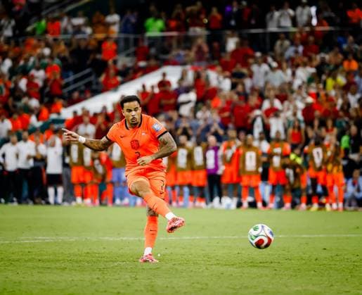 MONTERREY - Justin Kluivert or the Netherlands during the penalty shootout at the 2026 FIFA World Cup, WM, Weltmeisterschaft, Fussball knockout phase match between the Netherlands and Morocco at the Monterrey Stadium on June 29, 2026, in Monterrey, Mexico. KOEN VAN WEEL ANP FIFA World Cup 2026 - round of 32 2026 xVIxANPxSportx xxANPxIVx 562421892 originalFilename: 562421892.jpg
