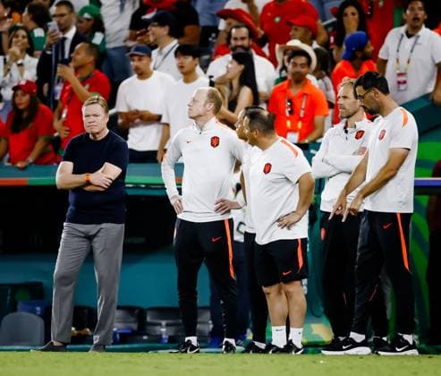 MONTERREY - Netherlands coach Ronald Koeman during the penalty shootout at the 2026 FIFA World Cup, WM, Weltmeisterschaft, Fussball knockout phase match between the Netherlands and Morocco at the Monterrey Stadium on June 29, 2026, in Monterrey, Mexico. KOEN VAN WEEL ANP FIFA World Cup 2026 - round of 32 2026 xVIxANPxSportx xxANPxIVx 562421916 originalFilename: 562421916.jpg