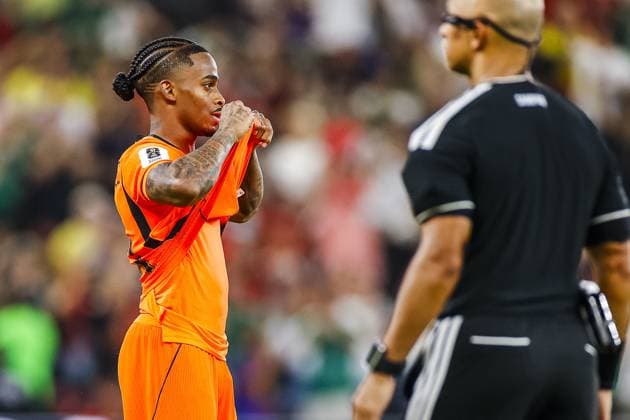 MONTERREY, 29-06-2026, Monterrey Stadium, Match between Morocco and The Netherlands during the World Cup 2026. Picture shows Netherlands player Crysencio Summerville disappointment after penalty Morocco - The Netherlands (World Cup 2026)  x204749299x Copyright: