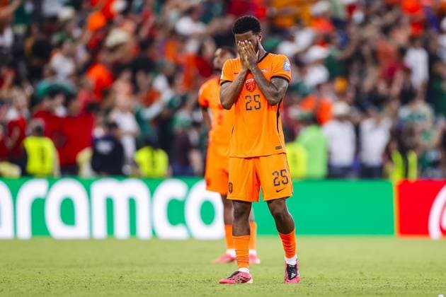 MONTERREY, 29-06-2026, Monterrey Stadium, Match between Morocco and The Netherlands during the World Cup 2026. Picture shows Netherlands player Jorrel Hato disappointment Morocco - The Netherlands (World Cup 2026)  x204749509x Copyright: