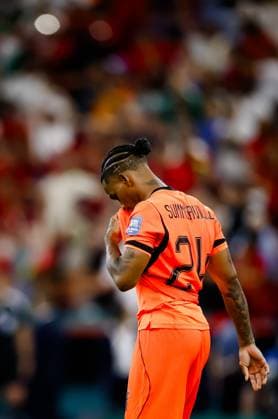 MONTERREY - Crysencio Summerville of the Netherlands is disappointed during the 2026 FIFA World Cup, WM, Weltmeisterschaft, Fussball knockout phase match between the Netherlands and Morocco at the Monterrey Stadium on June 29, 2026, in Monterrey, Mexico. KOEN VAN WEEL ANP FIFA World Cup 2026 - round of 32 2026 xVIxANPxSportx xxANPxIVx 562422541 originalFilename: 562422541.jpg