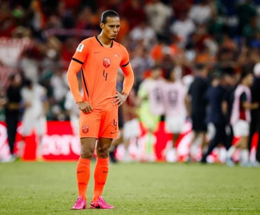 MONTERREY - Virgil van Dijk or the Netherlands are disappointed after their elimination during the 2026 FIFA World Cup, WM, Weltmeisterschaft, Fussball knockout phase match between the Netherlands and Morocco at the Monterrey Stadium on June 29, 2026, in Monterrey, Mexico. KOEN VAN WEEL ANP FIFA World Cup 2026 - round of 32 2026 xVIxANPxSportx xxANPxIVx 562422626 originalFilename: 562422626.jpg