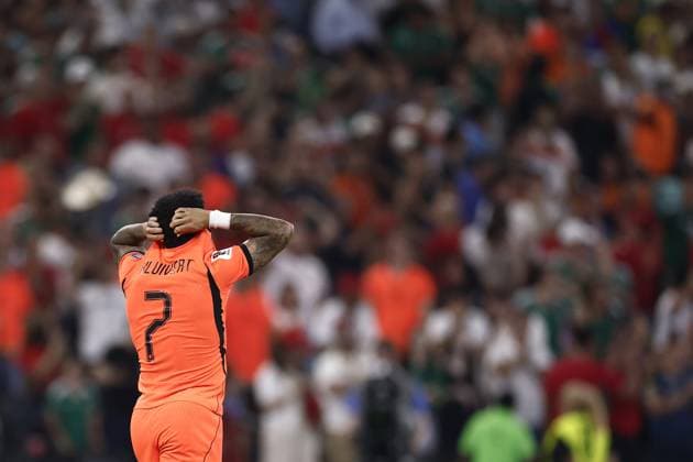 MONTERREY - Justin Kluivert or the Netherlands disappointment after his missed penalty during the 2026 FIFA World Cup, WM, Weltmeisterschaft, Fussball knockout phase match between the Netherlands and Morocco at Monterrey Stadium on June 29, 2026, in Monterrey, Mexico. ROBIN VAN LONKHUIJSEN ANP FIFA World Cup 2026 - round of 32 2026 xVIxANPxSportx xxANPxIVx 562422730 originalFilename: 562422730.jpg