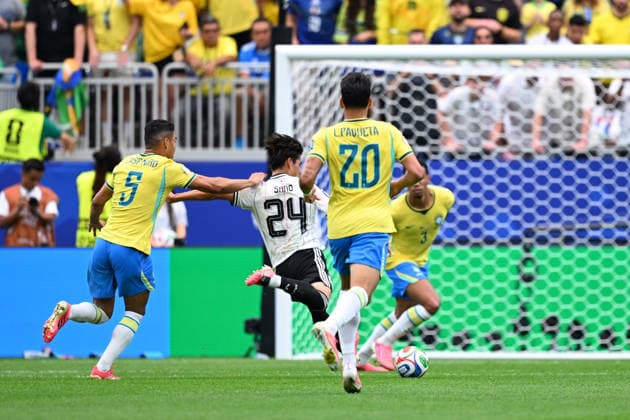 Kaishu Sano (JPN), JUNE 29, 2026 - Football Soccer : FIFA World Cup, WM, Weltmeisterschaft, Fussball 2026 Round of 32 match between Brazil 2-1 Japan at Houston Stadium in Houston, Texas, USA.  aflo_336335628 KenjiroxMatsuox