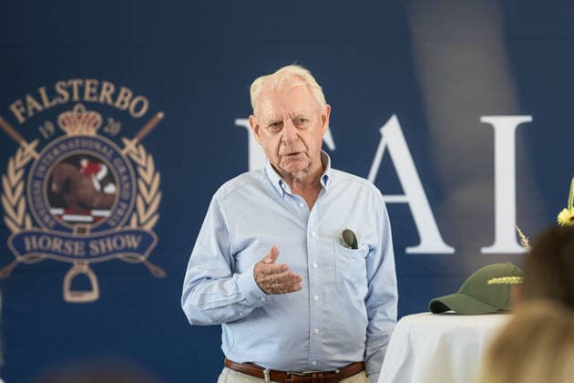 260630 President Jana Wannius under en pressträff med ridsportstävlingen Falsterbo Horse Show den 30 juni 2026 i Falsterbo. *** June 30, 2026: President Jana Wannius during a press conference at the Falsterbo Horse Show on June 30, 2026, in Falsterbo  Copyright: CHRISTOFFERxBORGxMATTISSON BB260630CB009