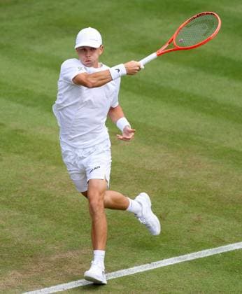 Harry Wendelken during his first round match Wimbledon Tennis Championships, Day 2, The All England Lawn Tennis and Croquet Club, London, UK - 30 Jun 2026London The All England Lawn Tennis and United Kingdom  Copyright: xKieranxMcManus Shutterstockx 16964203c