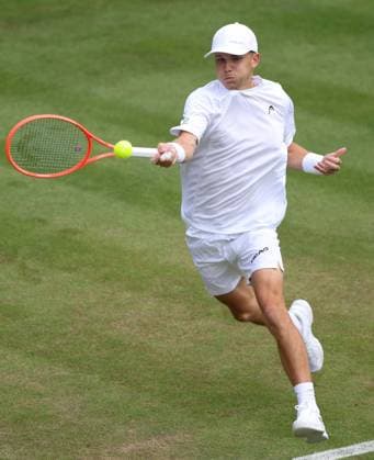 Harry Wendelken during his first round match Wimbledon Tennis Championships, Day 2, The All England Lawn Tennis and Croquet Club, London, UK - 30 Jun 2026London The All England Lawn Tennis and United Kingdom  Copyright: xKieranxMcManus Shutterstockx 16964203d