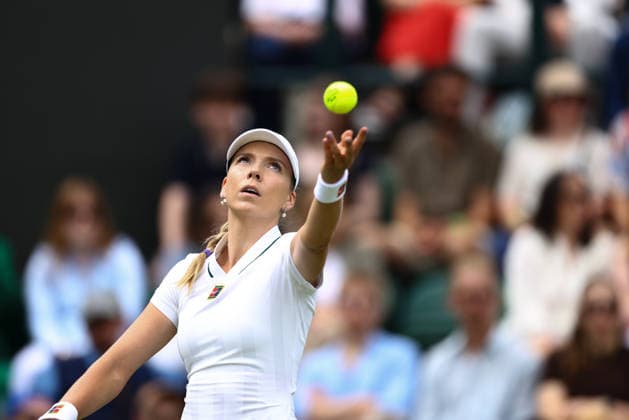 Katie Boulter during her first round match Wimbledon Tennis Championships, Day 2, The All England Lawn Tennis and Croquet Club, London, UK - 30 Jun 2026London The All England Lawn Tennis and United Kingdom  Copyright: xJamesxMarsh Shutterstockx 16964208c