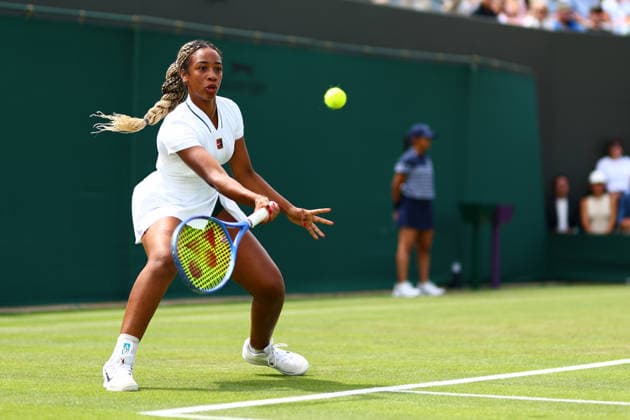 Tyra Caterina Grant during her first round match Wimbledon Tennis Championships, Day 2, The All England Lawn Tennis and Croquet Club, London, UK - 30 Jun 2026London The All England Lawn Tennis and United Kingdom  Copyright: xJamesxMarsh Shutterstockx 16964208ad