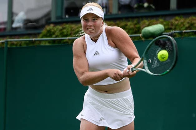260630 Clara Tauson of Denmark competes in a first round ladies singles match during day 2 of Wimbledon on June 30, 2026 in London. Photo: Jesper Zerman BILDBYRAN kod JZ JZ0744 tennis wimbledon 2 bbeng danmark *** 260630 Clara Tauson of Denmark competes in a first-round women s singles match on Day 2 of Wimbledon on June 30, 2026, in London. Photo by Jesper Zerman, BILDBYRAN, code JZ JZ0744, tennis, Wimbledon, 2, bbeng, Denmark  Copyright: JESPERxZERMAN BB260630JZ001