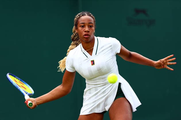 Tyra Caterina Grant during her first round match Wimbledon Tennis Championships, Day 2, The All England Lawn Tennis and Croquet Club, London, UK - 30 Jun 2026London The All England Lawn Tennis and United Kingdom  Copyright: xJamesxMarsh Shutterstockx 16964208aj