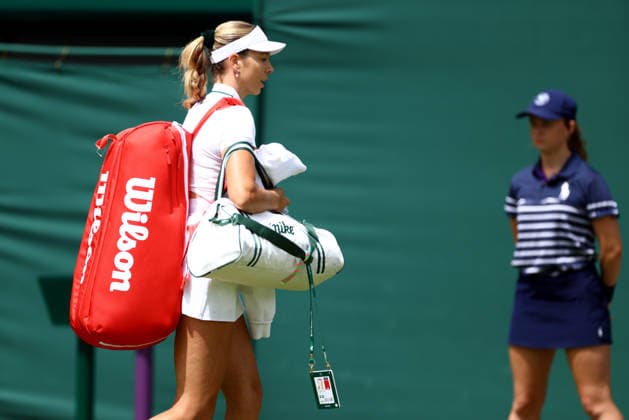 Katie Boulter after defeat in her first round match Wimbledon Tennis Championships, Day 2, The All England Lawn Tennis and Croquet Club, London, UK - 30 Jun 2026London The All England Lawn Tennis and United Kingdom  Copyright: xJamesxMarsh Shutterstockx 16964208am