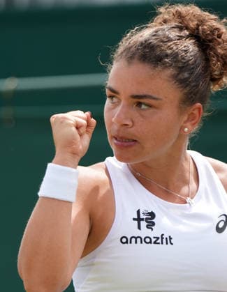 Tennis - 2026 Wimbledon Championships - Day Two (Week One) - All England Lawn Tennis & Croquet Club, London - Tuesday 30th June 2026 Women™s Singles, First Round: Jasmine Paolini (ITA) vs.Robin Montgomery (USA) Jasmine Paolini (ITA) COLORSPORT ANDREW COWIE 