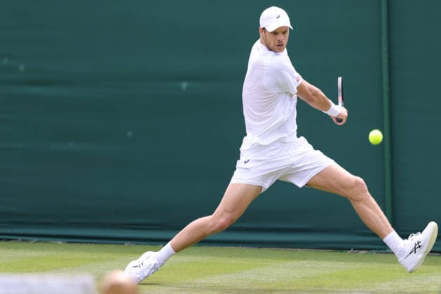 Yannick Hanfmann, GER, during first round of 2026 All England Lawn Tennis Championships at Wimbledon, mens singles, London, 30 06 2026; - *** Yannick Hanfmann, GER, during the first round of the 2026 All England Lawn Tennis Championships at Wimbledon, men s singles, London, June 30, 2026 