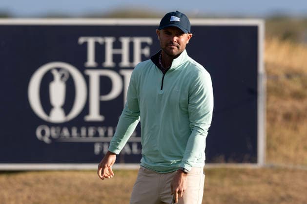 RECORD DATE NOT STATED 30th June 2026; The West Lancashire Golf Club, Liverpool, England; The Open Golf Championship Final Qualifying; Wesley Bryan (USA) on the practice green before his round DavidxBlunsden
