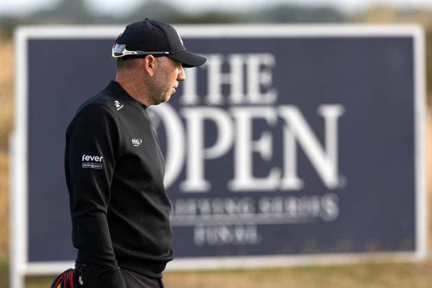 RECORD DATE NOT STATED 30th June 2026; The West Lancashire Golf Club, Liverpool, England; The Open Golf Championship Final Qualifying; Sergio Garcia (ESP) on the practice green DavidxBlunsden