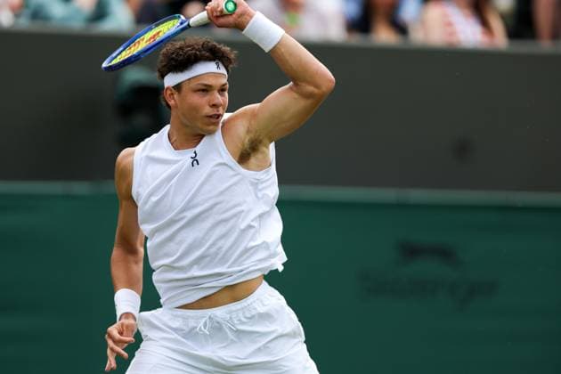 Ben Shelton during his first round match Wimbledon Tennis Championships, Day 2, The All England Lawn Tennis and Croquet Club, London, UK - 30 Jun 2026London The All England Lawn Tennis and United Kingdom  Copyright: xKieranxMcManus Shutterstockx 16964203av