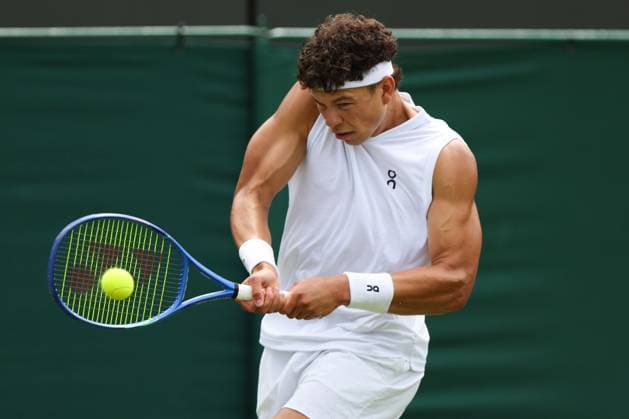 Ben Shelton during his first round match Wimbledon Tennis Championships, Day 2, The All England Lawn Tennis and Croquet Club, London, UK - 30 Jun 2026London The All England Lawn Tennis and United Kingdom  Copyright: xKieranxMcManus Shutterstockx 16964203aw