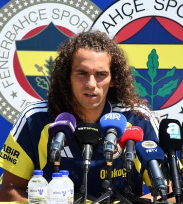 Fenerbahce s midfielder Matteo Guendouzi BOLU, TURKIYE - JUNE 30: Fenerbahce s French midfielder Matteo Guendouzi speaks to members of the press during a media briefing at the club s Serkan Acar Topuk Yaylasi Resort and Training Facilities in Bolu, Turkiye, on June 30, 2026. Goksel Cuneyt Igde Anadolu Duzce Turkey. Editorial use only. Please get in touch for any other usage.  Copyright: x2026xAnadoluxGokselxCuneytxIgdex