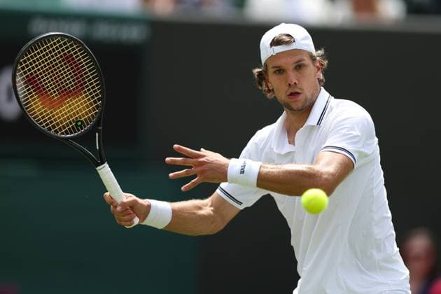 Otto Virtanen during his first round match Wimbledon Tennis Championships, Day 2, The All England Lawn Tennis and Croquet Club, London, UK - 30 Jun 2026London The All England Lawn Tennis and United Kingdom  Copyright: xKieranxMcManus Shutterstockx 16964203bh