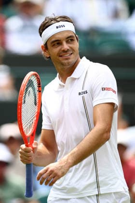 Taylor Fritz during his first round match Wimbledon Tennis Championships, Day 2, The All England Lawn Tennis and Croquet Club, London, UK - 30 Jun 2026London The All England Lawn Tennis and United Kingdom  Copyright: xJamesxMarsh Shutterstockx 16964208cd