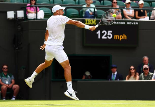 Dusan Lajovic during his first round match Wimbledon Tennis Championships, Day 2, The All England Lawn Tennis and Croquet Club, London, UK - 30 Jun 2026London The All England Lawn Tennis and United Kingdom  Copyright: xJamesxMarsh Shutterstockx 16964208cr