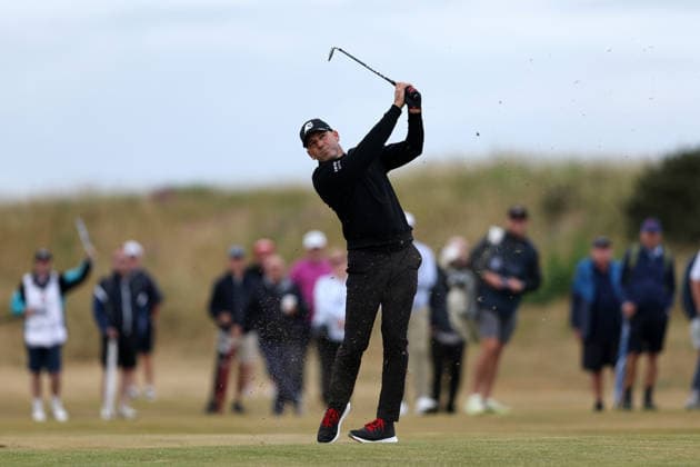 RECORD DATE NOT STATED 30th June 2026; The West Lancashire Golf Club, Liverpool, England; The Open Golf Championship Final Qualifying; Sergio Garcia (ESP) plays from the fairway at the second hole DavidxBlunsden
